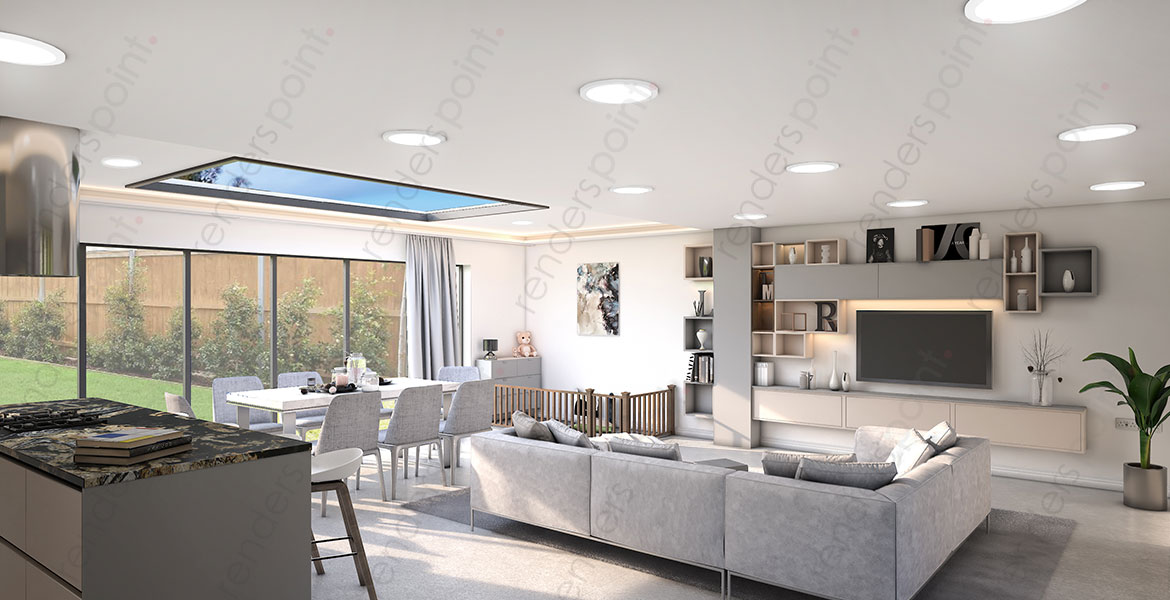 3D interior renderings