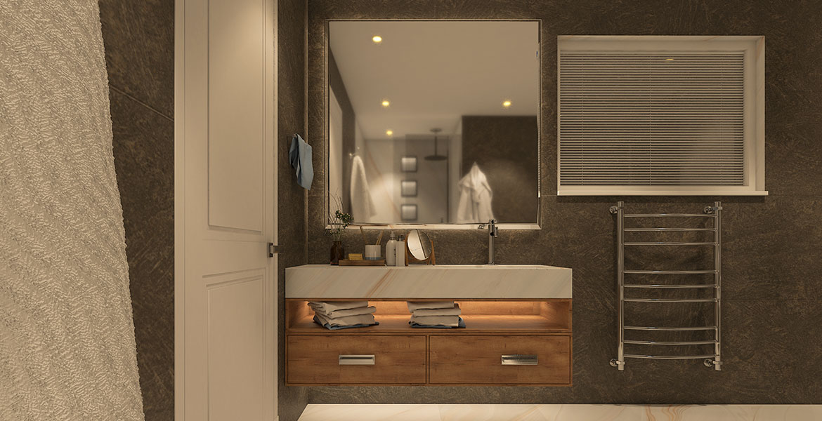 Rustic Modern bathroom design