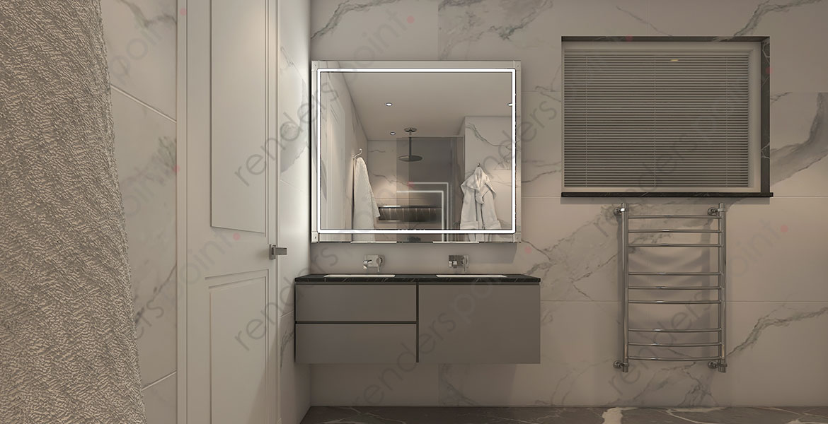 Sleek bathroom vanity unit design