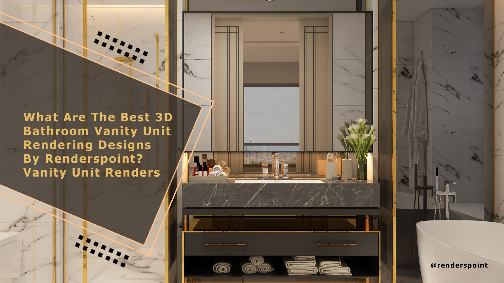 What are the Best 3D Bathroom Vanity Unit Rendering Designs by Renderspoint