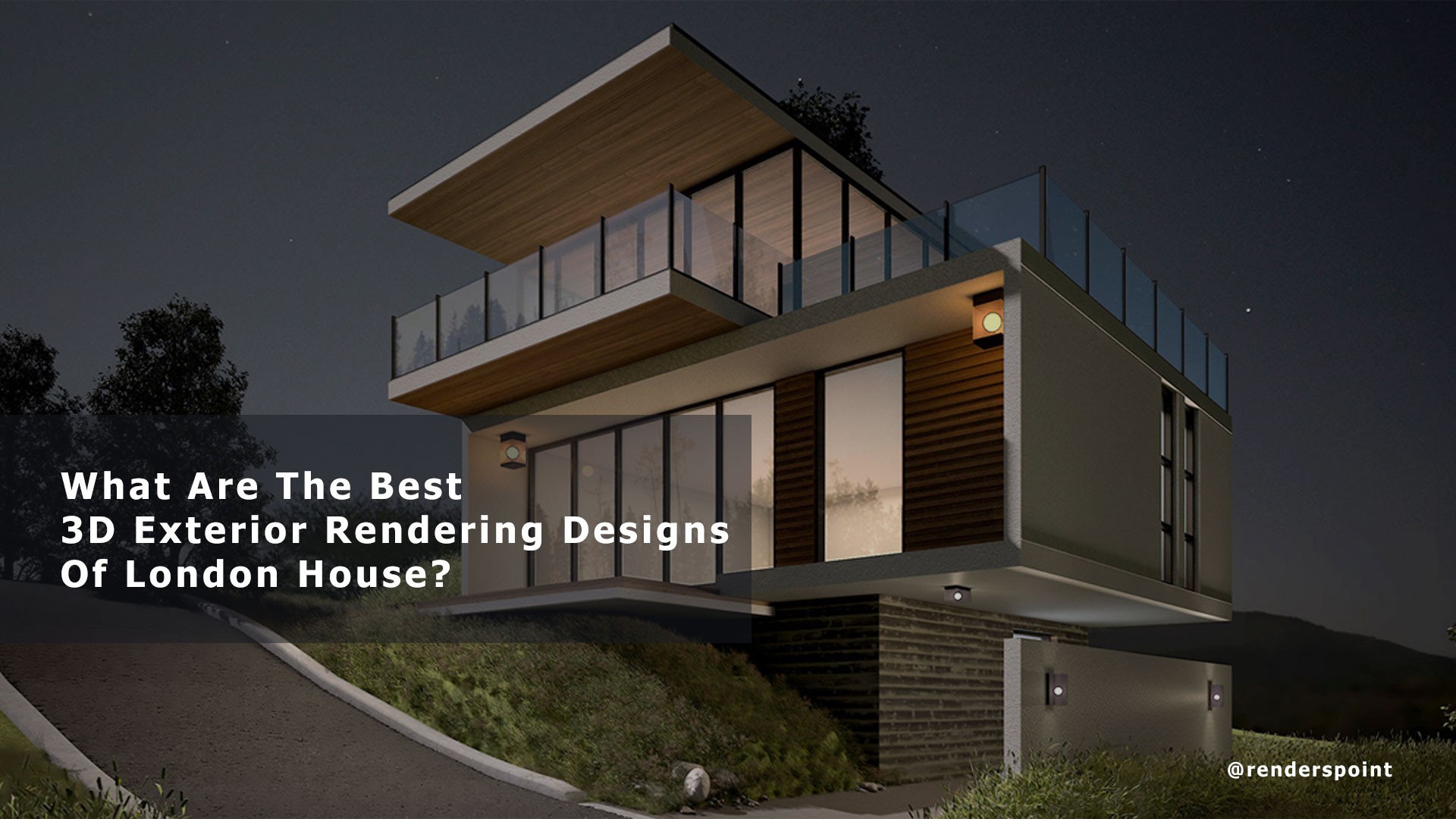 What are the best 3D exterior rendering Designs of London House?