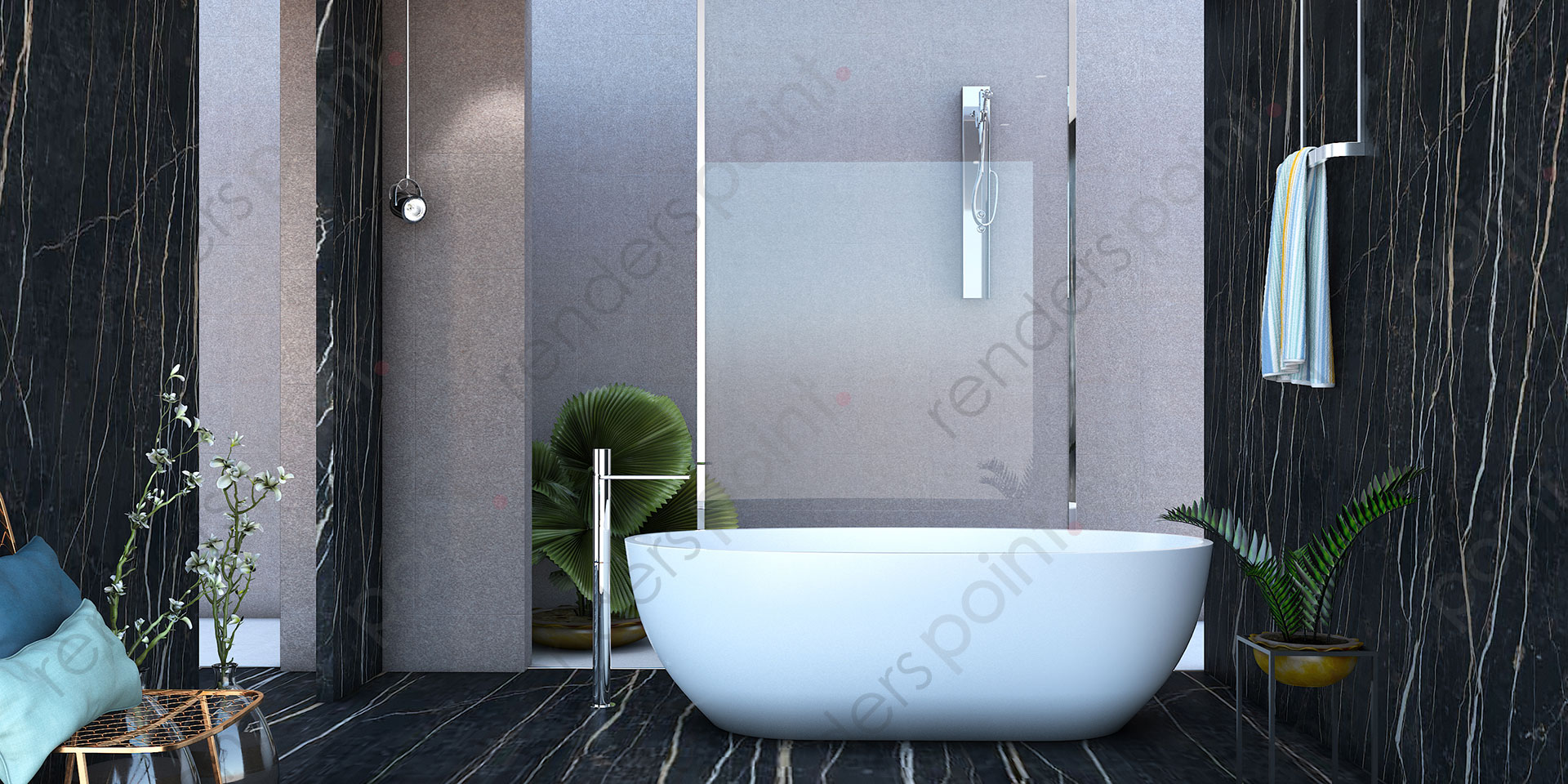 What are the Best 3D Bathroom Rendering Designs by Renders Point