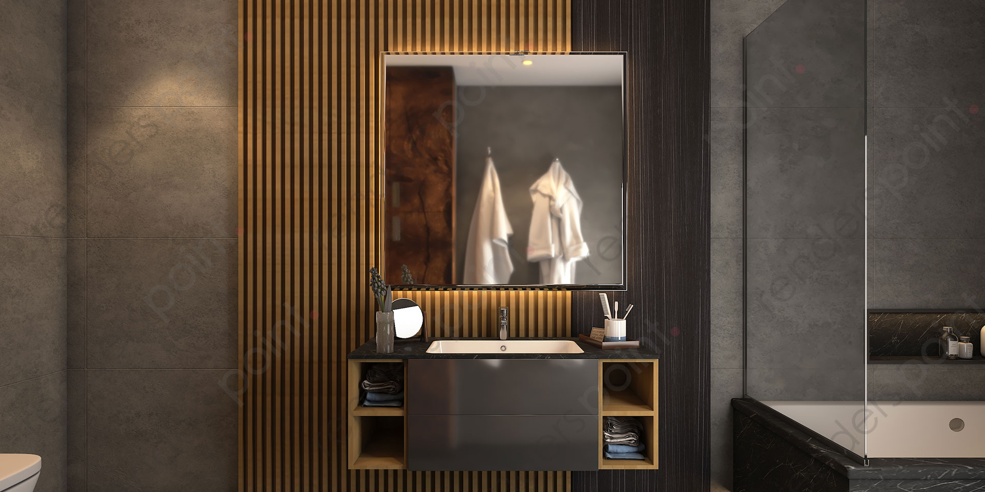 What are the Best 3D bathroom vanity unit Rendering Designs by Renders Point