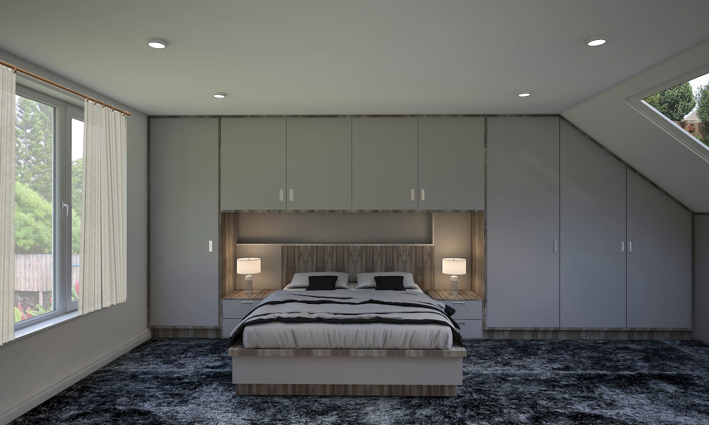 Modern Bedroom Design Render