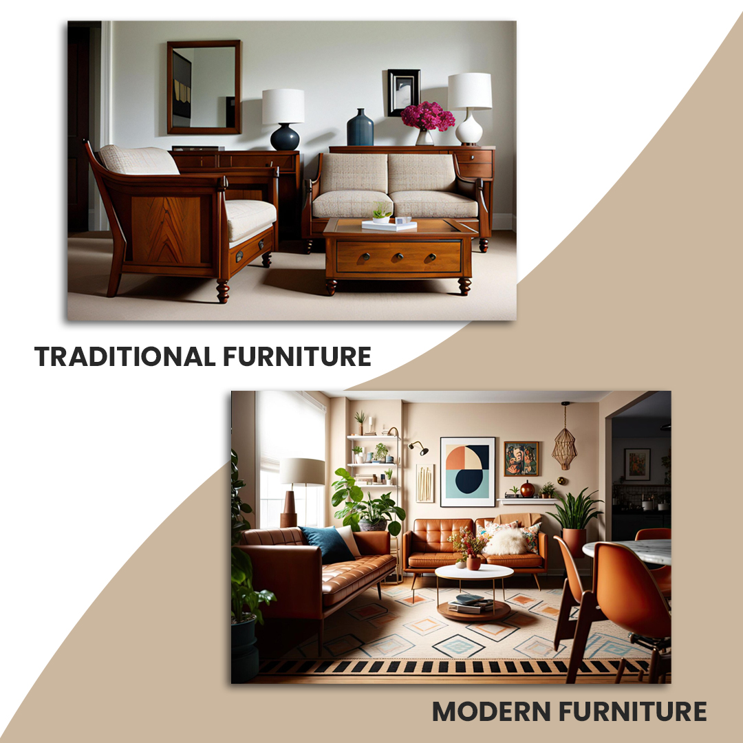 Virtual Staging - Traditional Furniture & Modern Furniture