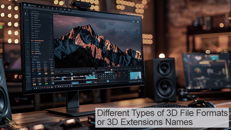 Different Types of 3D File Formats or 3D Extensions Names