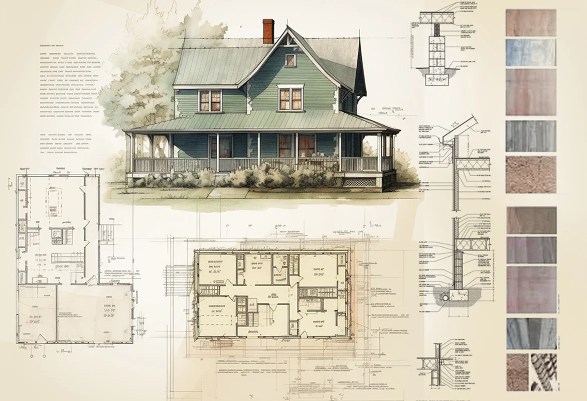 Architecture Presentation Board Layout